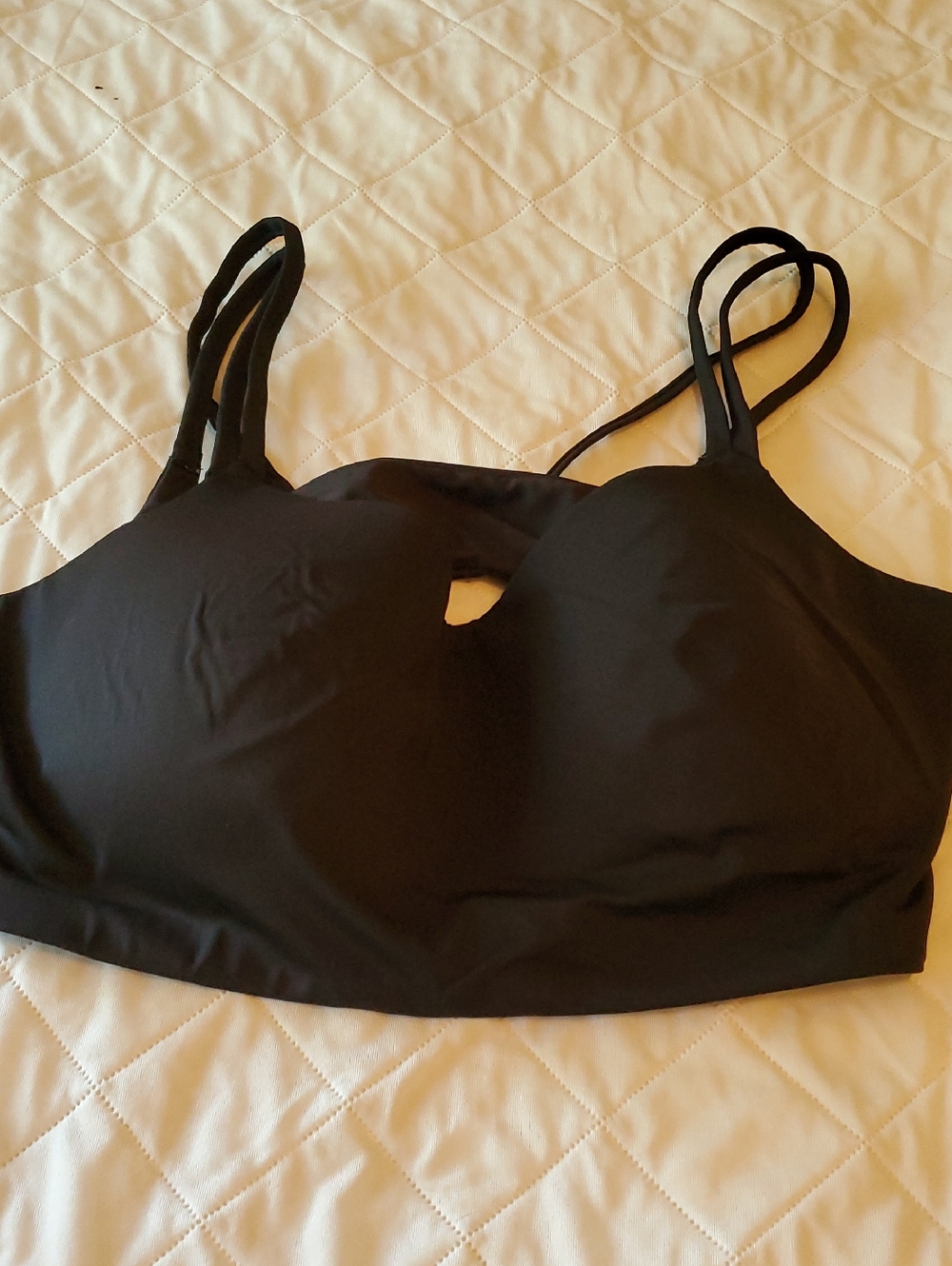 Avia Black Double-Strap Sports Bralette